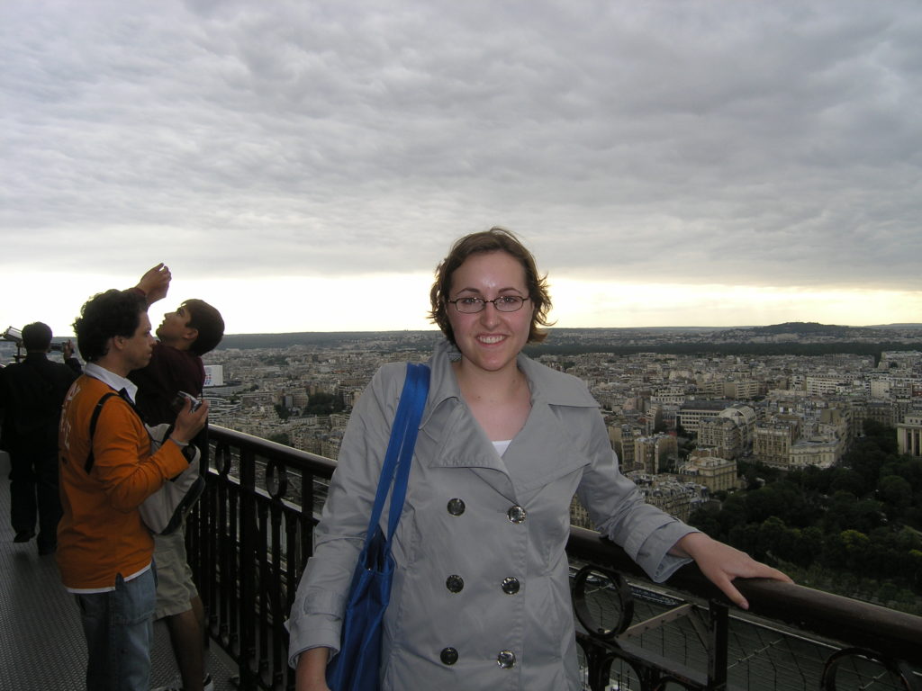 Me on top of the Eiffel Tower in 2007. 